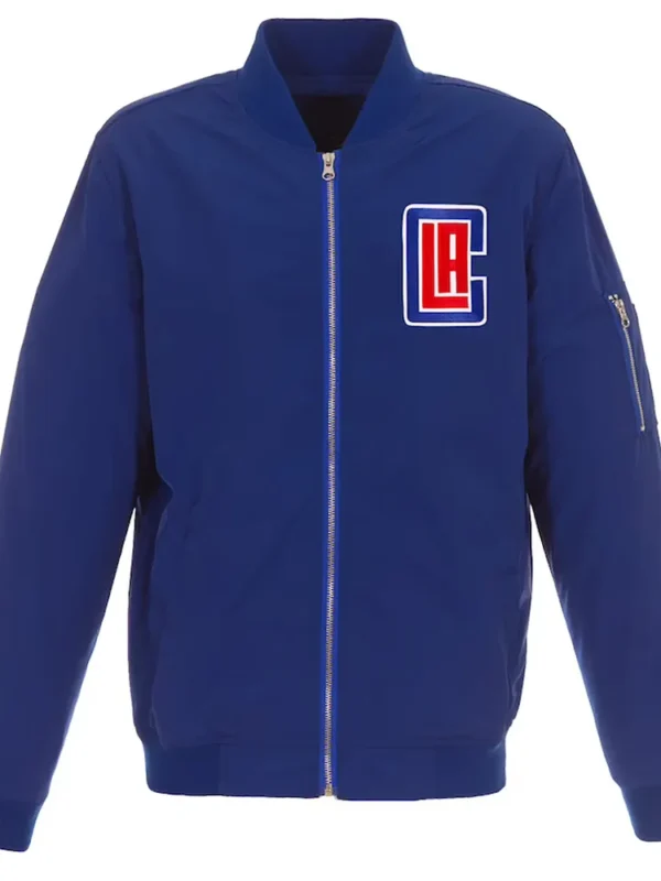 LA Clippers Bomber Lightweight Nylon Jacket