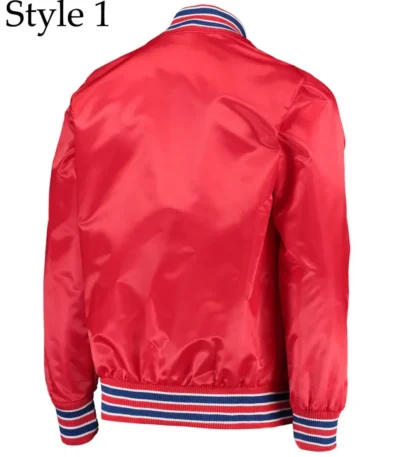 LA Clippers Bomber Red Jacket