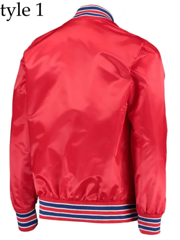 LA Clippers Bomber Red Jacket