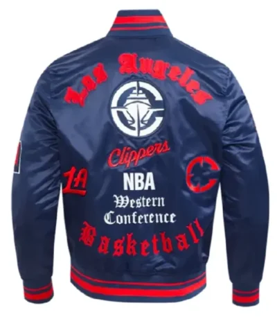LA Clippers Classic Old English Rib Jacket