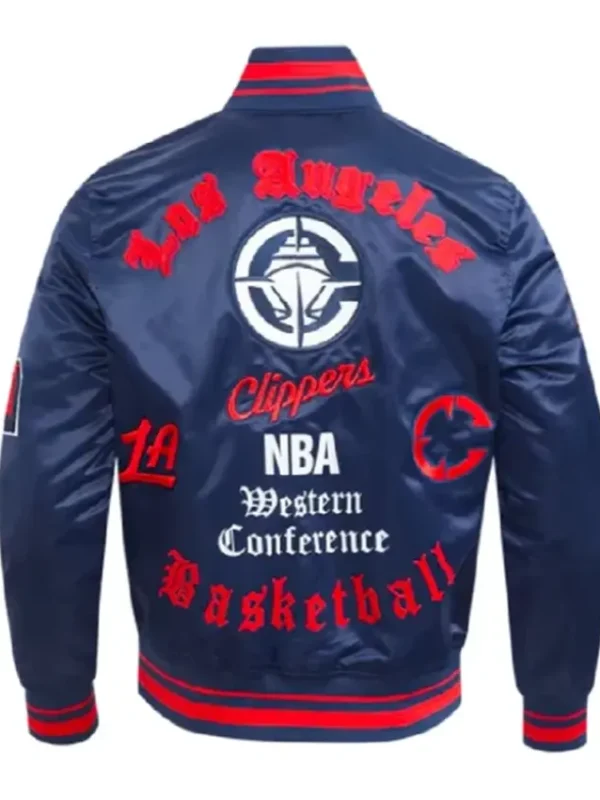 LA Clippers Classic Old English Rib Jacket