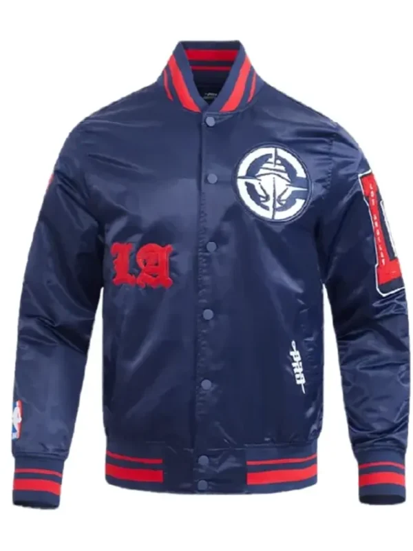 LA Clippers Classic Old English Rib Jacket