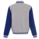 LA Clippers Gray and Royal Varsity Wool Jacket