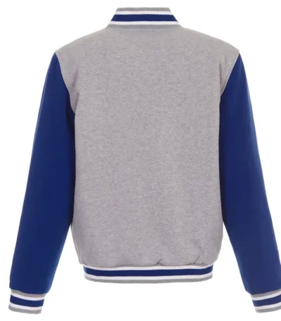 LA Clippers Gray and Royal Varsity Wool Jacket