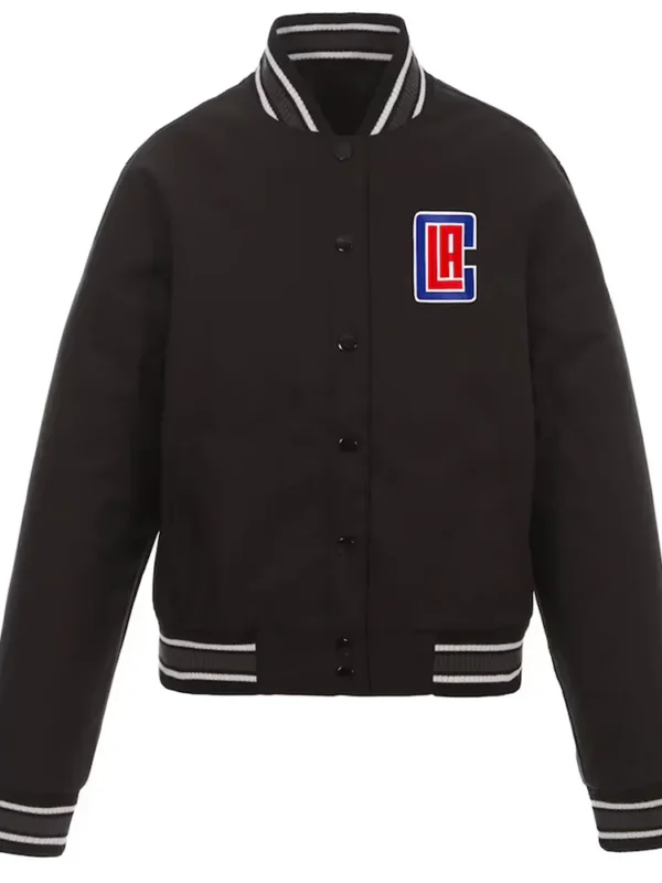 LA Clippers Poly-Twill Black Jacket