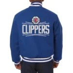 LA Clippers Royal Varsity Wool Jacket
