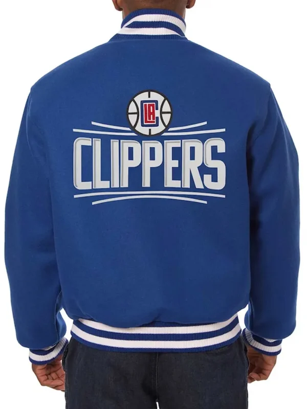 LA Clippers Royal Varsity Wool Jacket