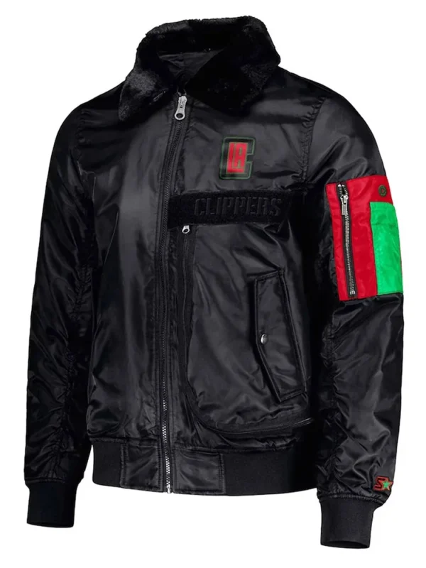 LA Clippers Ty Mopkins Black Jacket