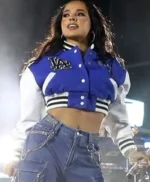 LA Cropped Becky G Letterman Jacket