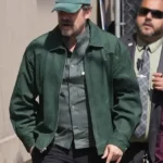 LA David Harbour Green Suede Jacket