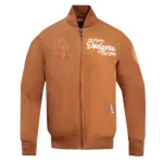 LA Dodgers Area Code Brown Jacket