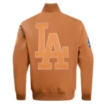 LA Dodgers Area Code Brown Jacket