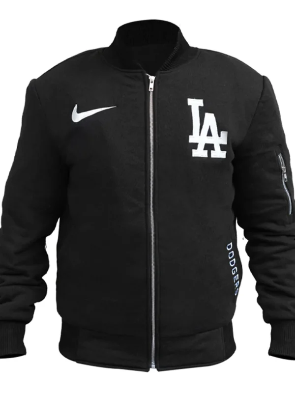 LA Dodgers Black Bomber Jacket