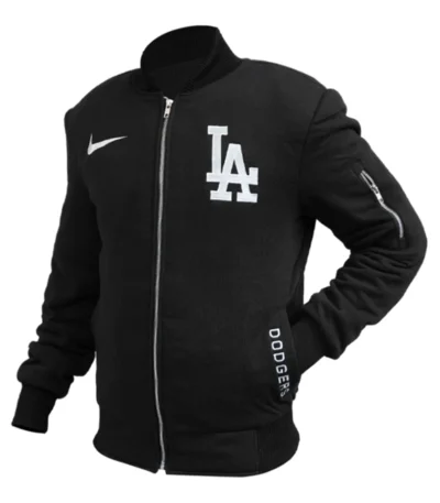 LA Dodgers Black Bomber Jacket