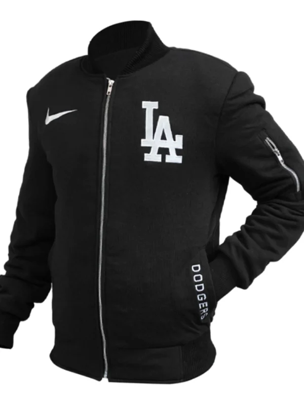 LA Dodgers Black Bomber Jacket