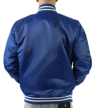 LA Dodgers Champions Black/Blue Satin Jacket