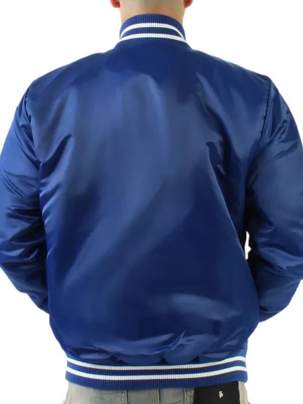 LA Dodgers Champions Black/Blue Satin Jacket