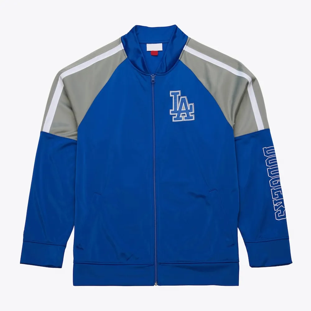 LA Dodgers Color Blocked Full-Zip Track Jacket LA Dodgers Color Blocked Full-Zip Track Jacket