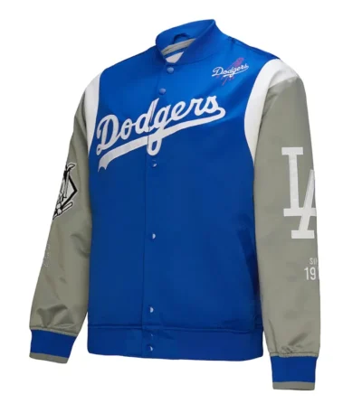 LA Dodgers Cooperstown Team Origins Satin Jacket