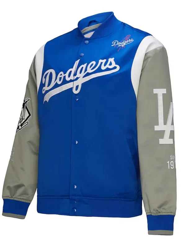 LA Dodgers Cooperstown Team Origins Satin Jacket