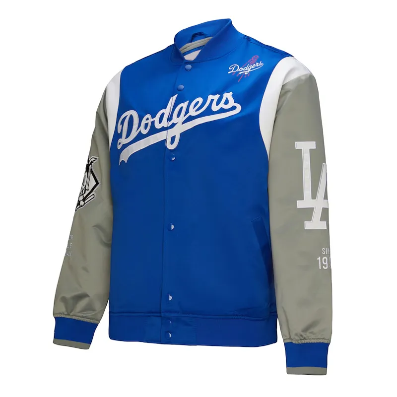 LA Dodgers Cooperstown Team Origins Satin Jacket LA Dodgers Cooperstown Team Origins Satin Jacket