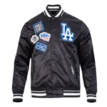 LA Dodgers Diy Pick Stitch Classic Rib Satin Jacket