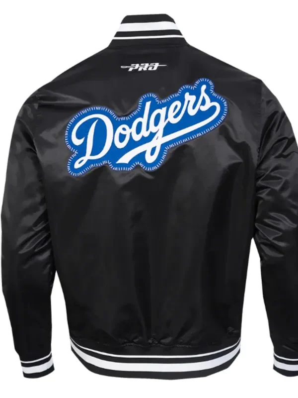 LA Dodgers Diy Pick Stitch Classic Rib Satin Jacket