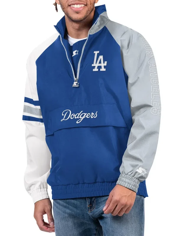 LA Dodgers Elite Half Zip Pullover Jacket