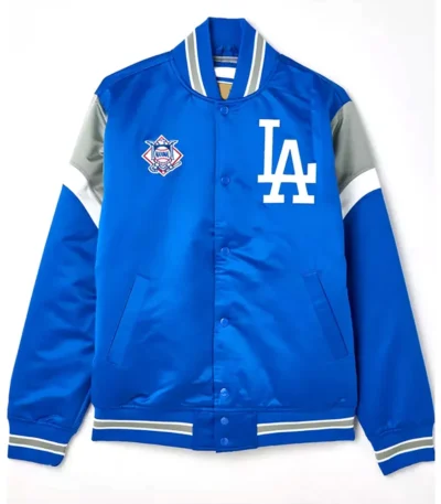 LA Dodgers Heavyweight Royal Satin Jacket