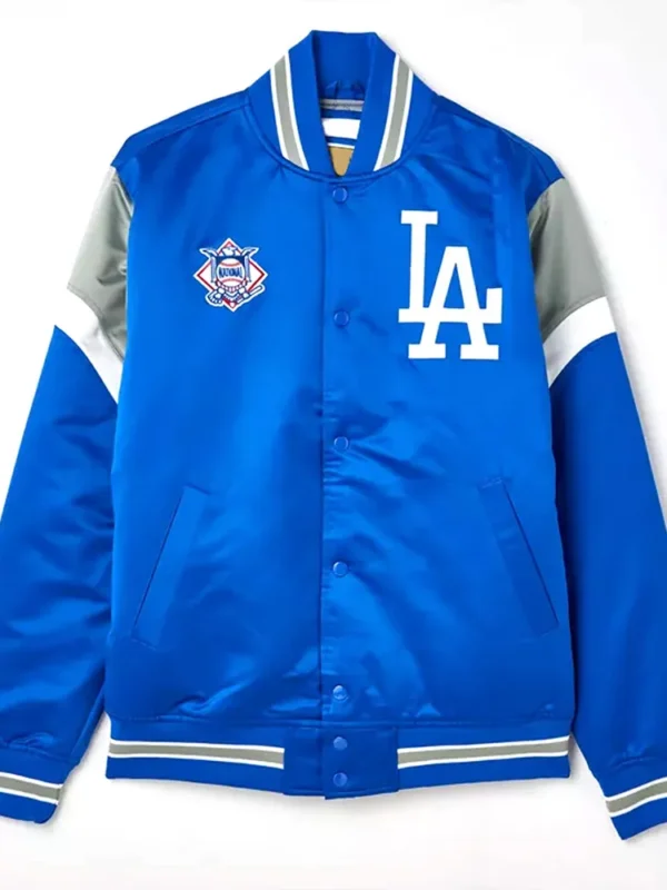 LA Dodgers Heavyweight Royal Satin Jacket