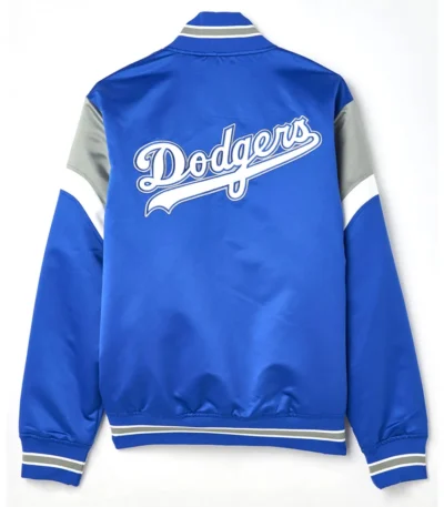 LA Dodgers Heavyweight Royal Satin Jacket