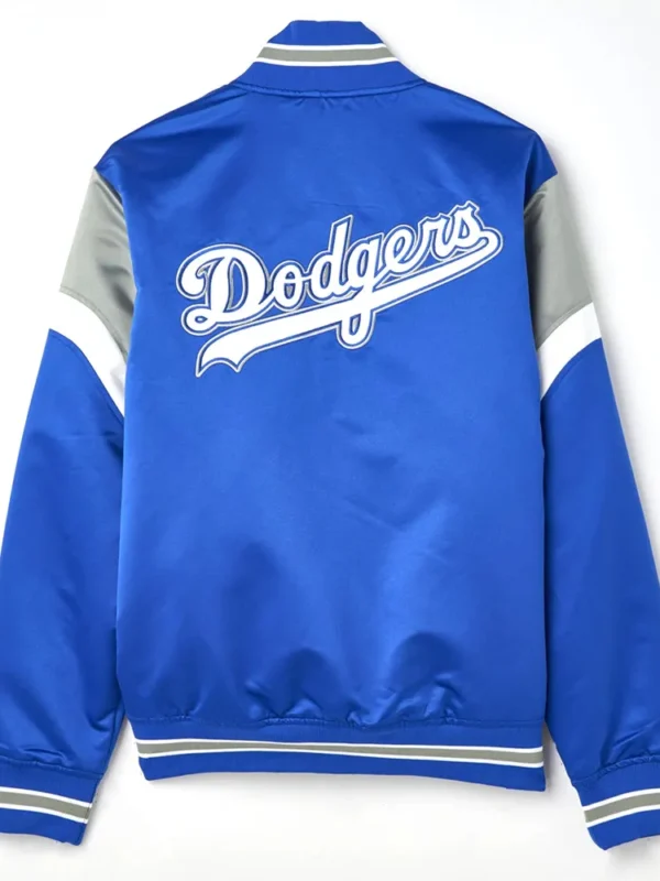 LA Dodgers Heavyweight Royal Satin Jacket