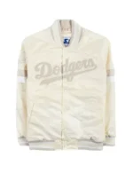 LA Dodgers Home Game Pearl Varsity Satin Jacket