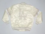 LA Dodgers Home Game Pearl Varsity Satin Jacket