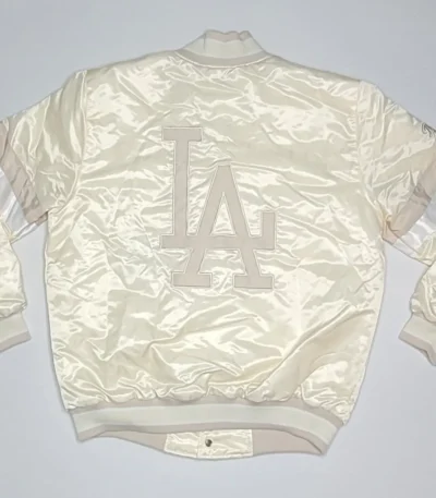 LA Dodgers Home Game Pearl Varsity Satin Jacket