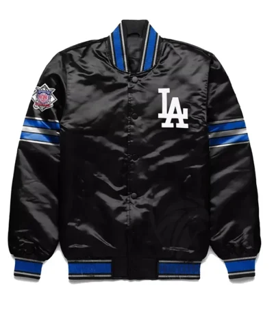 LA Dodgers Home Game Varsity Satin Jacket