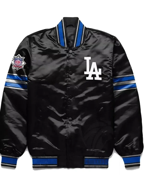 LA Dodgers Home Game Varsity Satin Jacket