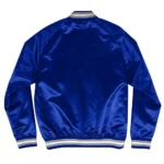 LA Dodgers Lightweight Blue and Black Satin Jacket