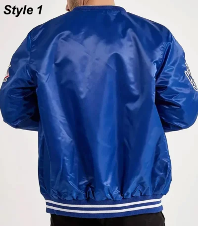 LA Dodgers National Royal Blue Satin Jacket