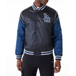 LA Dodgers Navy and Blue Satin Jacket