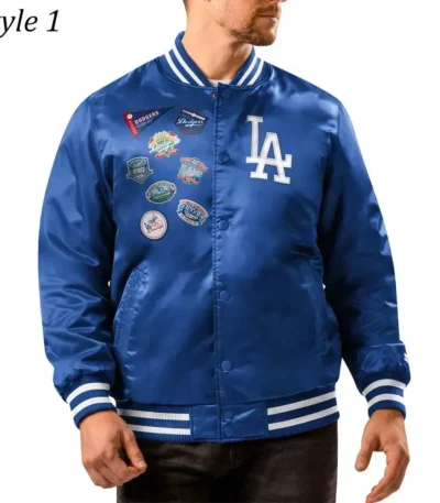 LA Dodgers Patch Royal Jacket