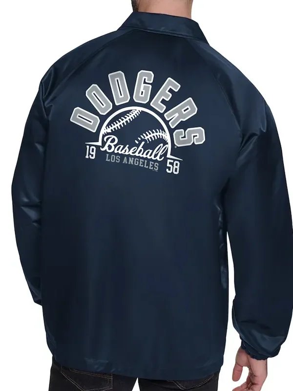 LA Dodgers Retro Logo Coaches Jacket