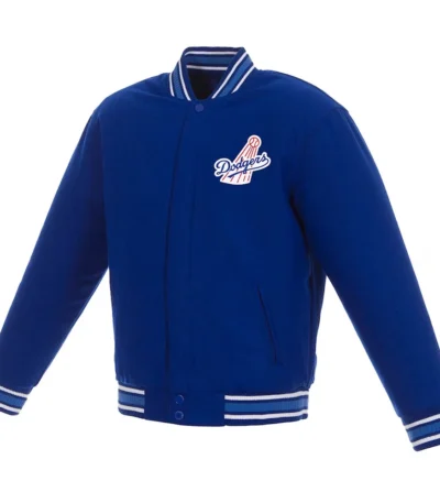 LA Dodgers Royal All Wool Varsity Jacket