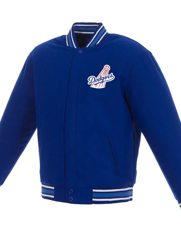 LA Dodgers Royal All Wool Varsity Jacket