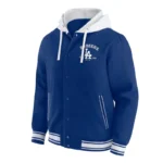 LA Dodgers Royal Cotton Hooded Jacket