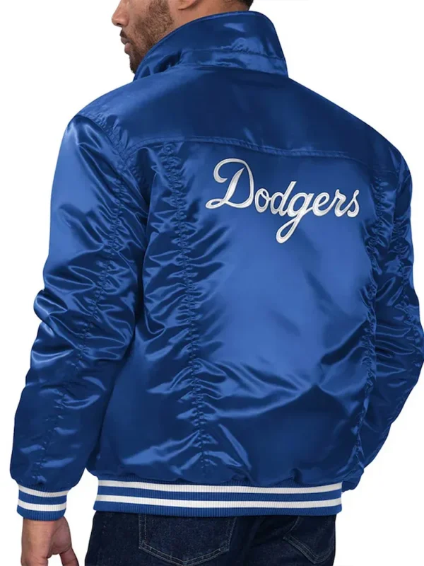 LA Dodgers Royal Silver Tab Trucker Jacket