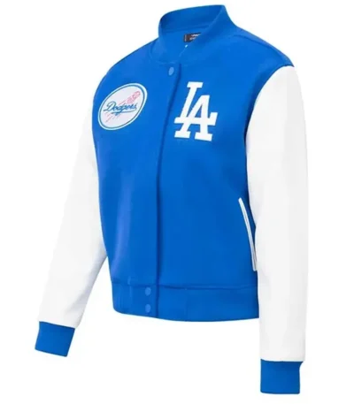 LA Dodgers Royal Varsity Wool/leather Jacket