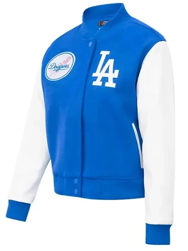 LA Dodgers Royal Varsity Wool/leather Jacket