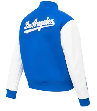LA Dodgers Royal Varsity Wool/leather Jacket