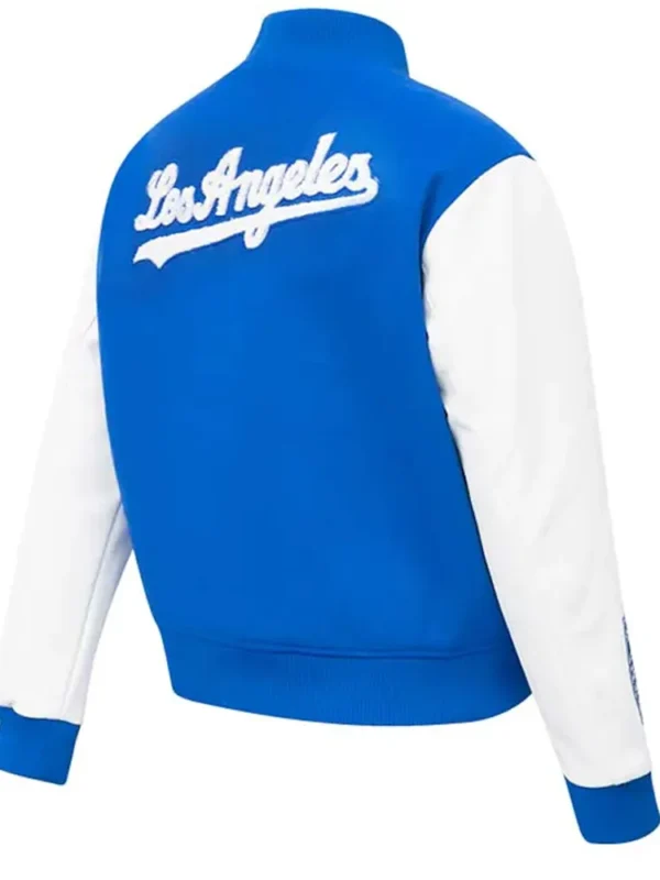 LA Dodgers Royal Varsity Wool/leather Jacket
